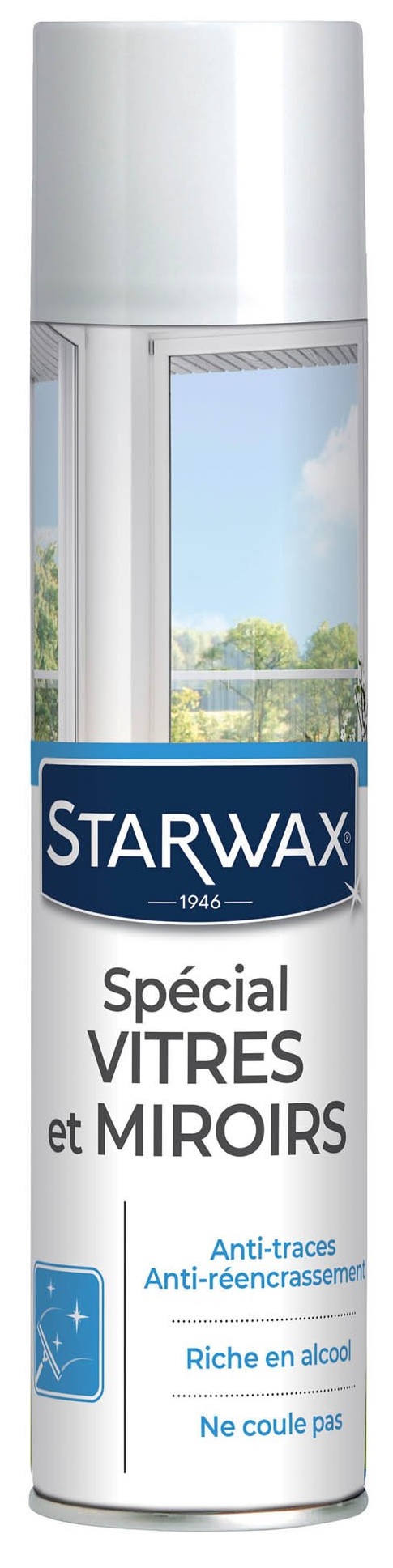 Spécial vitres et miroirs Starwax alcool aérosol 400 ml - 522