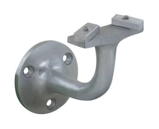 Support cintré pour main courante en aluminium anodisé argent DUVAL 61-0102-200