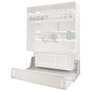 Support de box extensible pour coffret de communication Cofrelec
