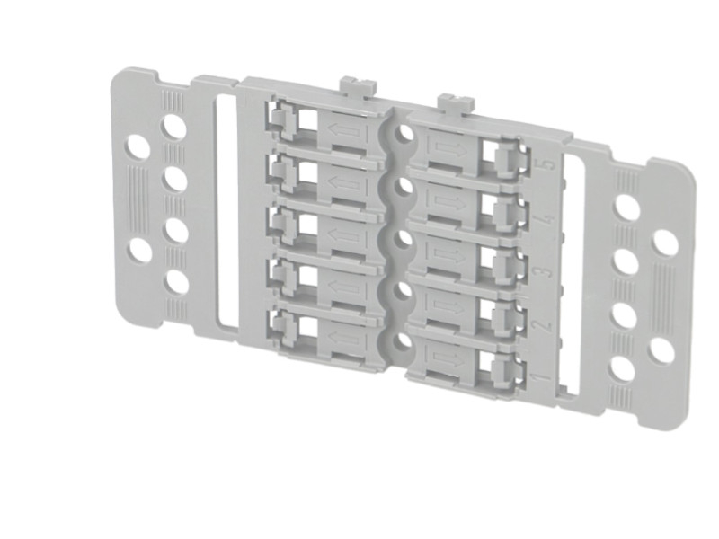 Support de fixation borne Wago inline 5 voies