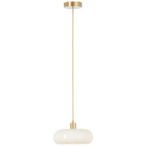 Suspension Arancia, verre, blanc, diam.27.5 cm, E27