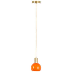 Suspension Arancia, verre, orange, diam.14.5 cm, E27