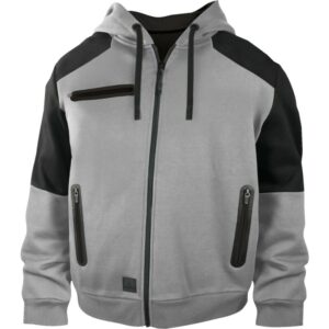 Sweat à capuche zippé RIGA gris TL DELTAPLUS RIGAGRTL
