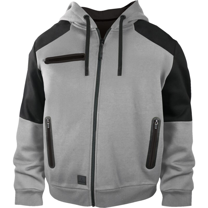 Sweat à capuche zippé RIGA gris TS DELTAPLUS RIGAGRPTS