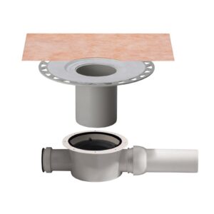 Système d’évacuation horizontale avec siphon KERDI DRAIN - Entrée DN40 / Sortie DN 50