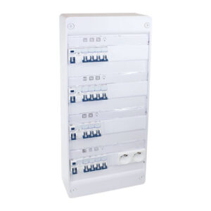 Tableau précâblé 4 rangées 14 disj + 4 ID Eur'Ohm RX Protect automatique