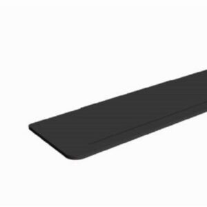 Tablette de douche droite en aluminium thermolaqué - ALUR - Fabrication Française - Coloris: noir mat - Dimensions: 300 x105 x 30 mm