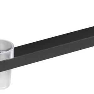 Tablette de lavabo porte verre ALUR - Coloris : Noir mat