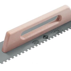 Taloche peigne avec manche en bois fermé - Denture: 12x12 mm