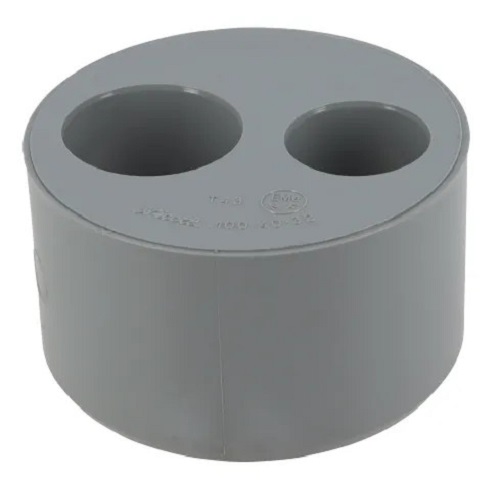 Tampon de réduction double mâle-femelle diamètre 125/40/40 mm NICOLL X44