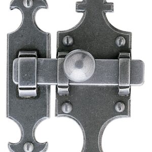 Targette à pêne plat rustique 679 epoxy gris BOUVET T33C6R