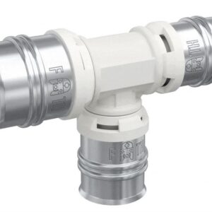Té multicouche à sertir réduit avec sortie centrale augmentée ALPEX DUO XS - Ø 20-26-20mm