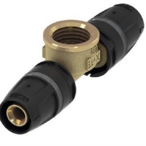 Té sortie femelle TECElogo-Push - Té sortie femelle TECElogo-Push en laiton standard - Dimensions : 32 x Rp1" x 32