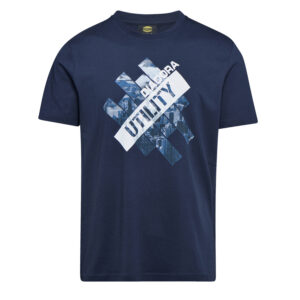 Tee-shirt de travail GRAPHIC ORGANIC à manches courtes bleu marine T2XL DIADORA SPA 702.176914