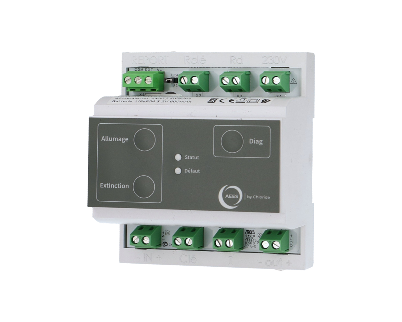 Télécommande AEES TEL410 pour BAES locaux sommeil avec SATI