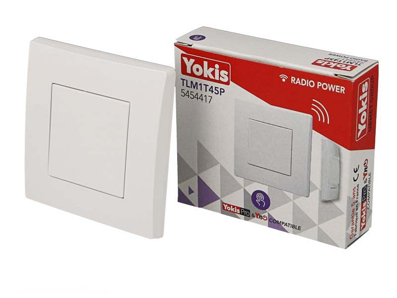 Télécommande sans fil murale 1 touche POWER Yokis