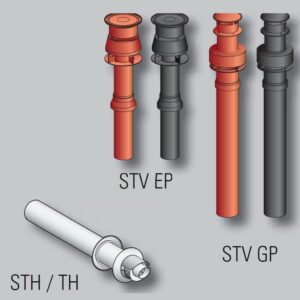 Terminal CONDENS - STV 80/125 GP B (brique) - Vertical - Diamètre : 80/125