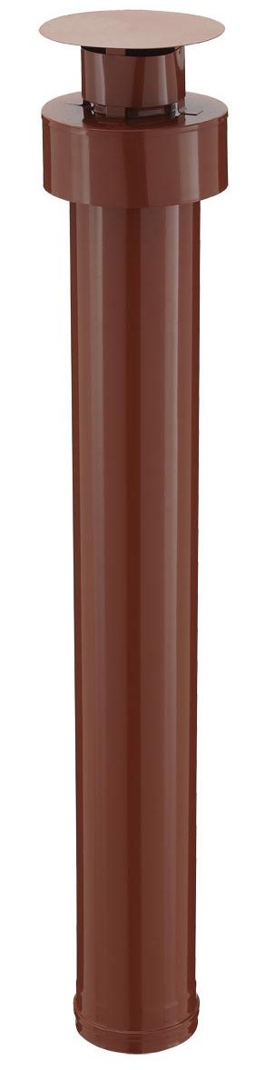 Terminal vertical - PGI pour poêles à Pellets - Diamètre : 80/130 - Couleur : BRIQUE