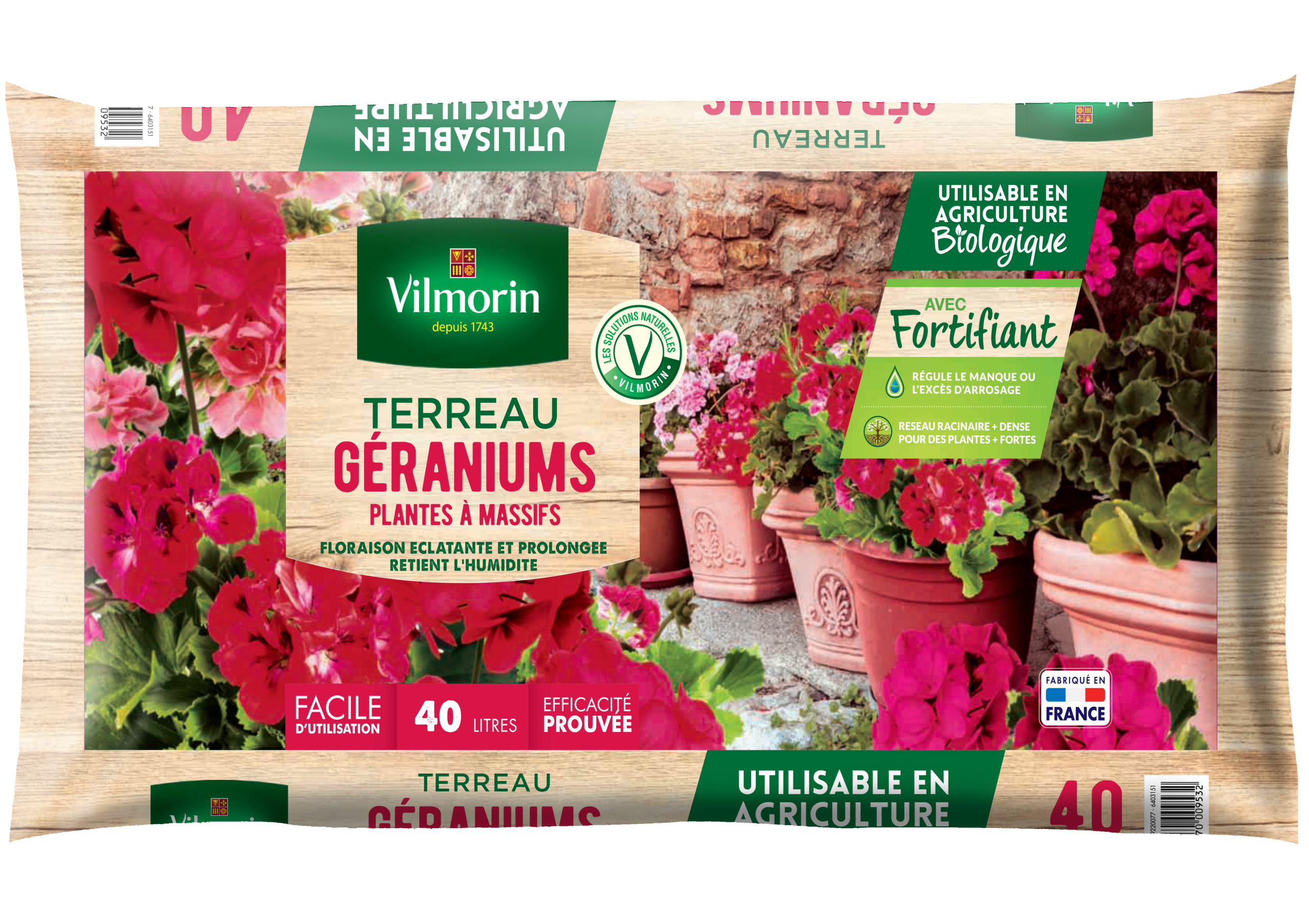 Terreau Géraniums - 40 L