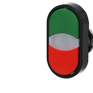 Tête de bouton poussoir double vert et rouge IMO Ø22mm