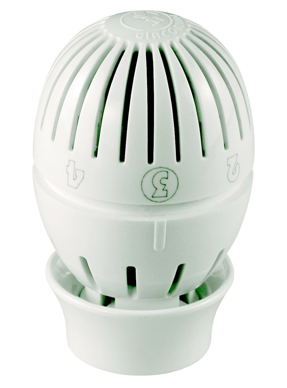 Tête thermostatique pour radiateur eau chaude avec bulbe liquide - Diamètre: 48 mm - Bulbe liquide - Chromé