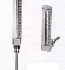 Thermomètre industriel - 0 à 120°C - Plongeur d'équerre