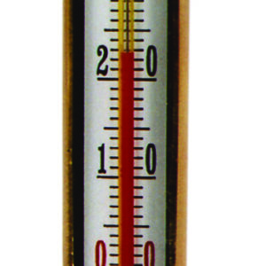 Thermomètre vertical pour chaudière - Droit Long. 160 mm Long. Plonge 45 mm 0 à 130°C