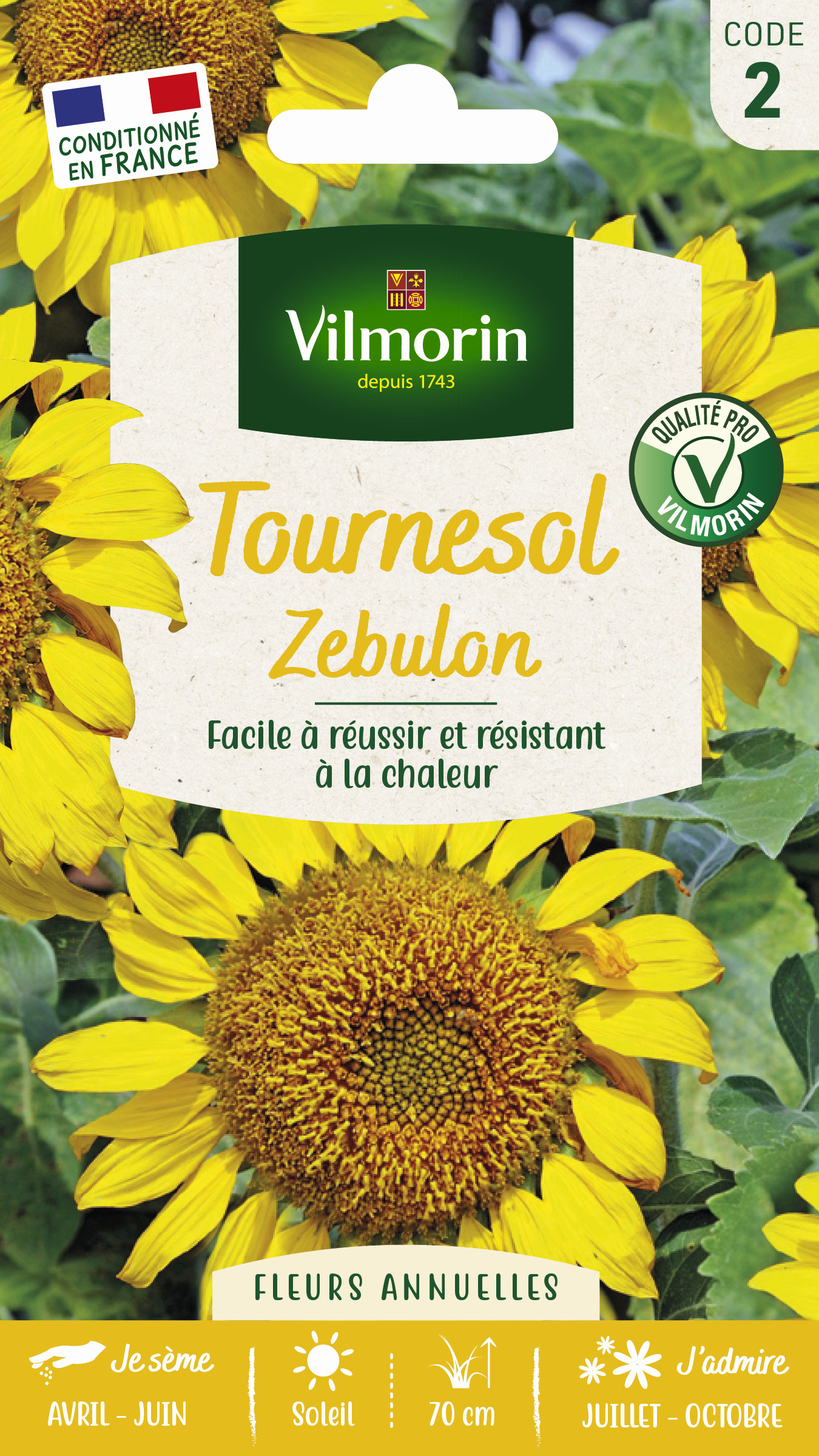 Tournesol Zebulon Pollen Free