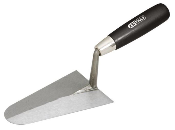 Truelle italienne ronde lame en acier et manche en bois 220 mm KS TOOLS 144.0114