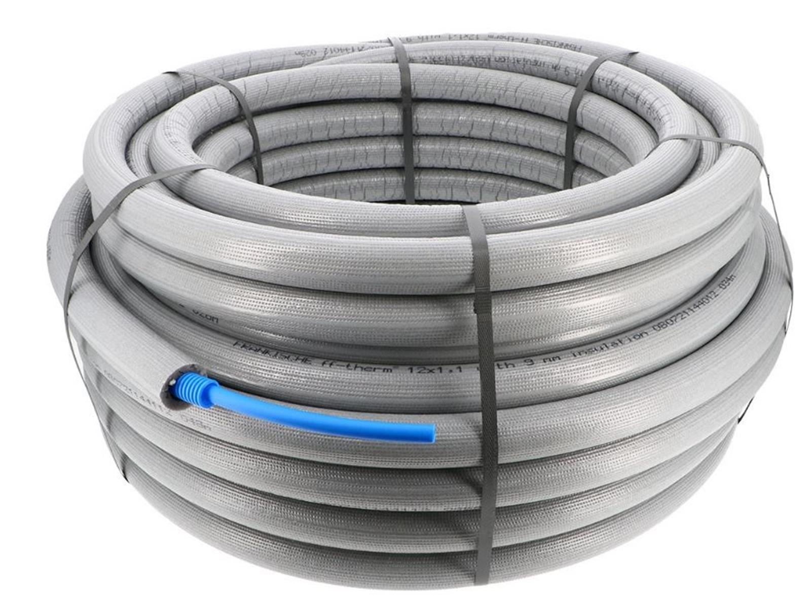 Tube PER pré-gainé pré-isolé - Ø 20x25mm - bleu - couronne 50ML