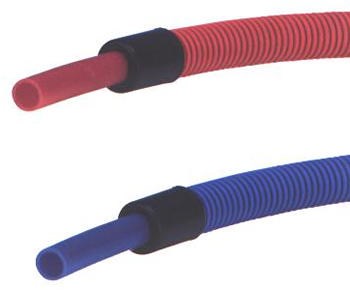 Tube PER prégainé - Ø 16 x 1,5 tube prégainé bleu - la couronne de 25 m