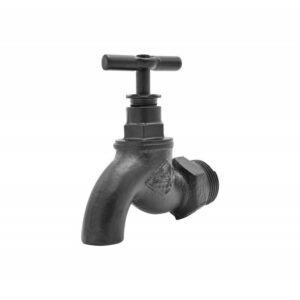 Valve décorative, MyTube, diam.1,9 cm noir mat