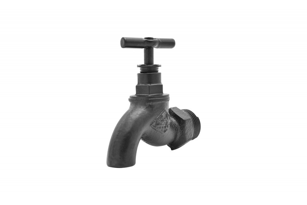 Valve décorative, MyTube, diam.1,9 cm noir mat