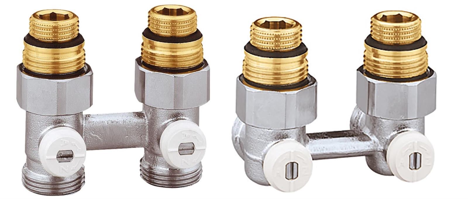 Vanne en H doubles bitube - Ø1/2"F