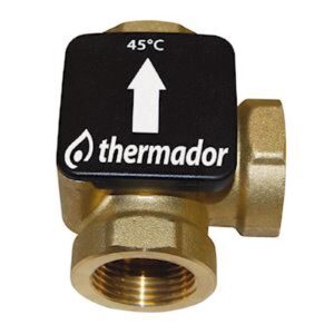 Vanne thermique TERMOVAR pour chaudière à bois - Raccordement : 1" 1/4 - température de consigne : 61° C