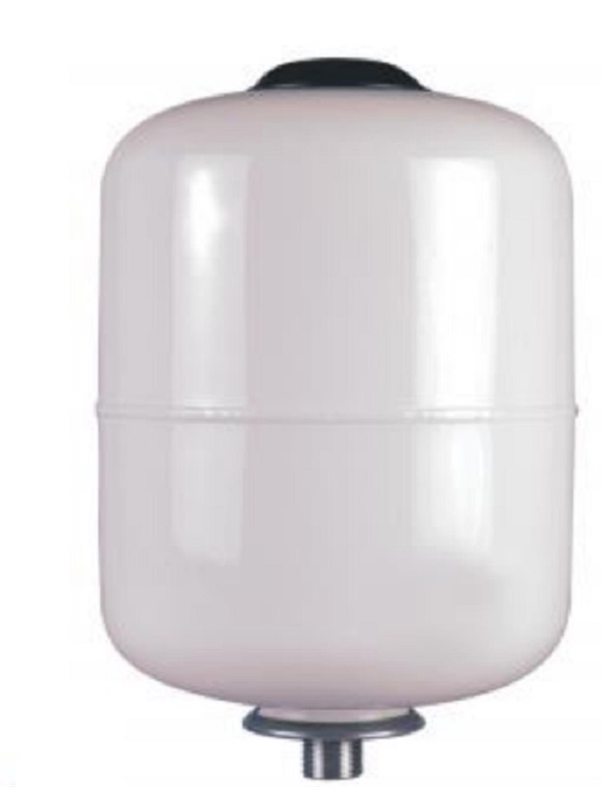 Vase d'expansion sanitaire VEXBAL - Capacité: 18 L - Diamètre: 27 cm - Hauteur: 42 cm - Support mural - BLANC