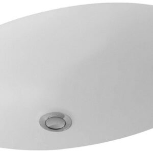 Vasque EVANA à encastrer par dessous - Dimensions: 500 x 350 x 200 mmm - Coloris : blanc brillant