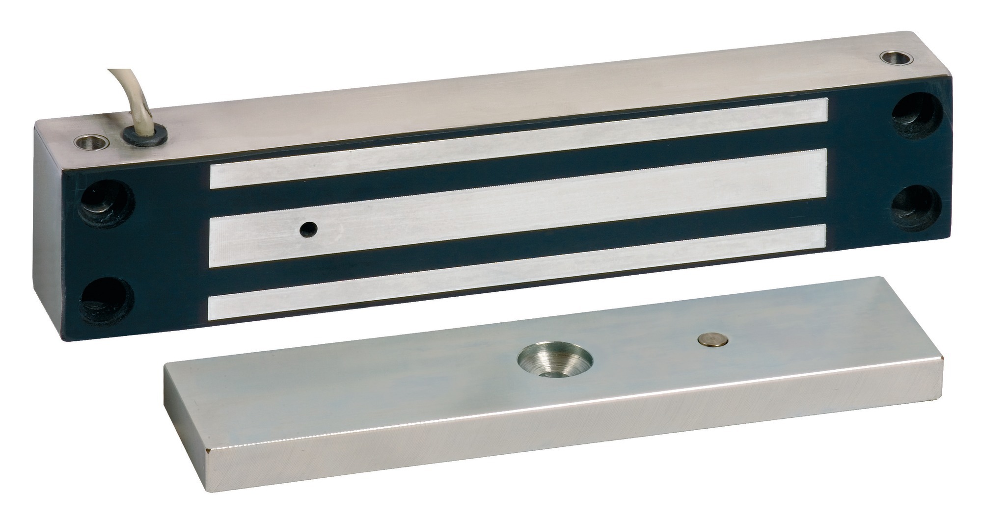 Ventouse extérieure en applique inox 400 kg 12 / 24 V DC signal SEWOSY EXT400CTC