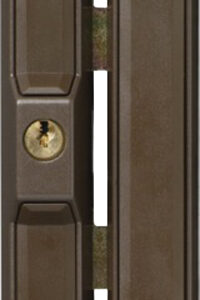 Verrou à cylindre pour baie coulissante marron ABUS FTS88 B KD EK