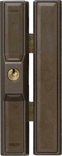 Verrou à cylindre pour baie coulissante marron ABUS FTS88 B KD EK