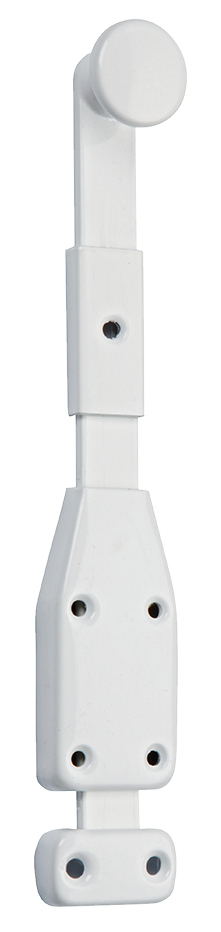 Verrou à plaquer 280 mm époxy blanc 350+gache MAP MAP-280BLANC350