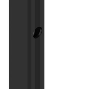 Verrou applique à clés + tige en inox L500mm laqué noir RAL9005S LA CROISEE DS DS6972-013