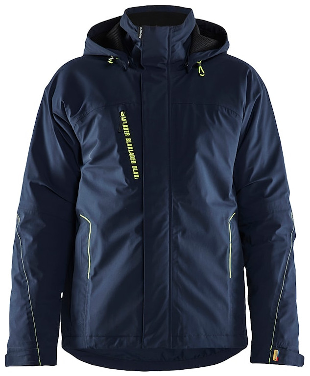 Veste hiver stretch 4D bleu marine foncé/jaune fluo TXL BLÅKLÄDER 448419178633XL