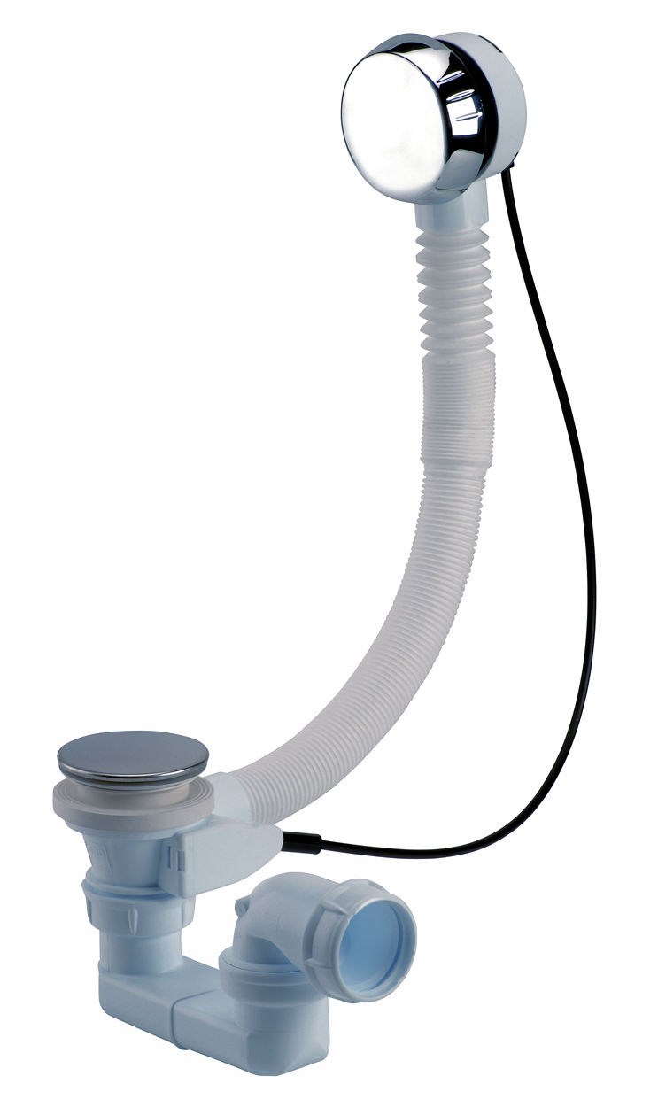 Vidage de baignoire automatique - TBR 07 avec siphon articulé câble 650 mm