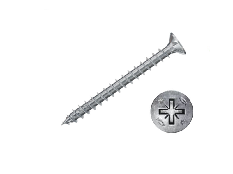 Vis à bois empreinte Pozidriv 4x40, boite de 200 Fischer
