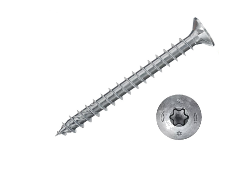 Vis à bois empreinte Torx 6x50, boite de 100 Fischer