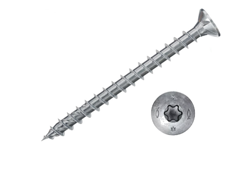 Vis à bois empreinte Torx 6x60, boite de 100 Fischer