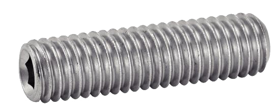 Vis à métaux sans-tête hexagonale creuse bout plat inox A2 DIN 913 4X5 boîte de 100 ACTON 622044X5