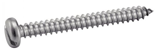 Vis à tôle tête cylindrique large fendue A2 DIN 7971 6,3X50 boîte de 200 ACTON 624016,3X50
