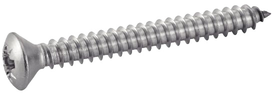 Vis à tôle tête fraisée bombée pozidrive A4 DIN 7983 6.3X25 boîte de 200 ACTON 644116,3X25